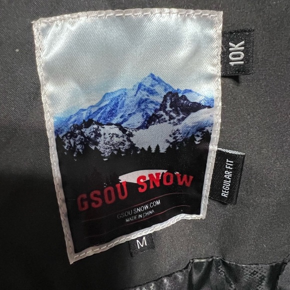 GSOU SNOW Ski Jacket Warm Winter Snow Coat Plaid Unisex Sz M 10K Regular Fit EUC - Picture 6 of 10